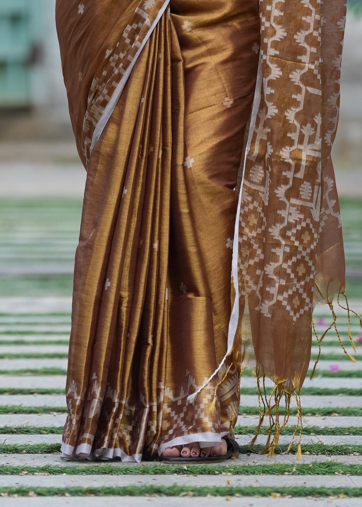 Golden Tissue Saree